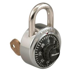 Master Lock 1525 Combination Padlock w/ Key Control