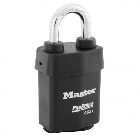Master Lock 6621 LJ CN D046 MK LZ1 NOKEY 6621 Pro Series Key-in-Knob Padlock - Weather Tough