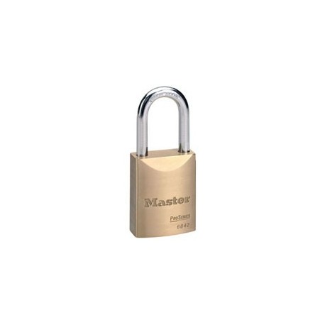 Master Lock 6842 CN LJ WCS LZ1 3KEY 6842 Pro Series Key-in-Knob Door Key Solid Brass Padlock