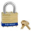 Master Lock 82 KA B W27 82 Non-Rekeyable Laminated Brass Pin Tumbler Padlock 1-3/4" (44mm)