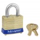 Master Lock 4 N KA WP4 4KEY 4 Non-Rekeyable Laminated Brass Pin Tumbler Padlock 1-9/16" (40mm)