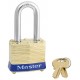 Master Lock 4 KAMK B NOKEY 4 Non-Rekeyable Laminated Brass Pin Tumbler Padlock 1-9/16" (40mm)