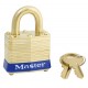Master Lock 4 N KAMK W2K NOKEY 4 Non-Rekeyable Laminated Brass Pin Tumbler Padlock 1-9/16" (40mm)