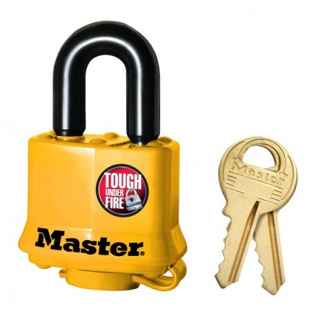 Master Lock 315 N KAMK LH WP4 1KEY 315 Non-Rekeyable Covered Laminated Steel Padlock 1-9/16" (40mm)
