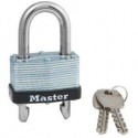 Master Lock 510D Warded Padlock Retail Carded, Keyed Different