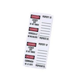 S141LPTLEN - Portuguese / English Bilingual Padlock Labels