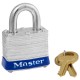 Master Lock 3D 3D Non-Rekeyable Laminated Steel Pin Tumbler Padlock 1-9/16" (40mm)