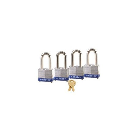 Master Lock 3QLF Non-Rekeyable Laminated Steel Pin Tumbler Padlock 1-9/16" (40mm)