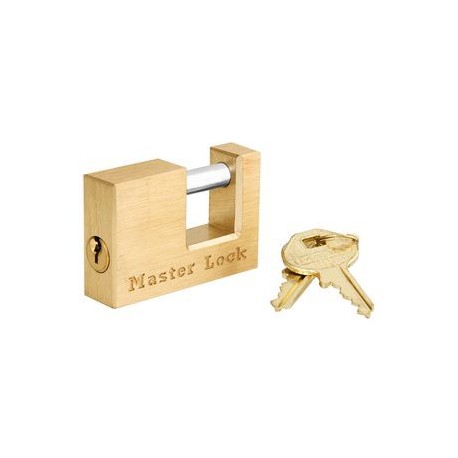 Master Lock 605DAT Solid Brass Coupler Latch Lock