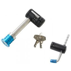 Master Lock 1481DAT 5/8in (16mm) Stainless Steel Receiver Lock w/ Adjustable Coupler Latch Lock