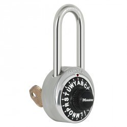 Master Lock 1585LH Letter Lock Combination Padlock with Key Control