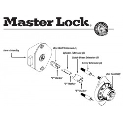 Master Lock 1654-0320 Locker Lock Extension Kit