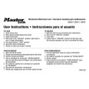 Master Lock 3634LES English Spanish Padlock Instruction Stickers