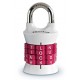 Master Lock 1535DWD Password Set-Your-Own Combination Padlock - White Body