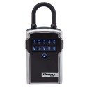 Master Lock 5440D/5441D Wide Electronic Bluetooth Wall Mount / Portable Lock Box 3-1/4in,  Silver & Black