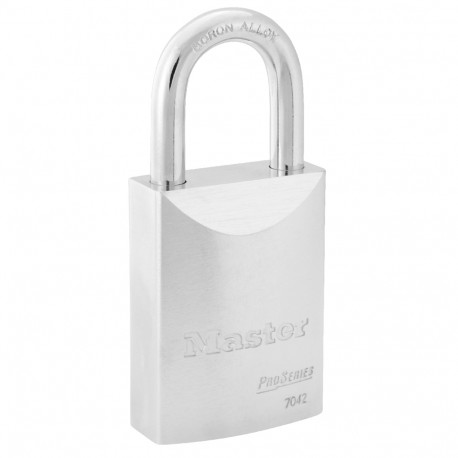 Master Lock 7042 CN D046 KA NOKEY 7042 Pro Series Key-in-Knob Padlock - Solid Steel