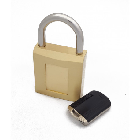 Capitol Magnetic Padlock with Stainless Steel Shackle and Brass Body