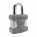 Kwikset 026 SMT STD Smartkey Rekeyable Laminated Steel Padlock 1-1/8" Standard Shackle