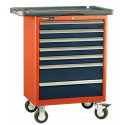 Genius Tools TS-467P 7 Drawers Roller Cabinet