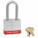 Master Lock 3 Laminated Steel Padlock (40mm), With Colored Bumper