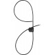 Abus 215/185 C Combo Multi-loop Black Steel Cable w/ Integrated Lock, PVC Coated
