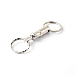 Key-Bak 0301-121 Pull-Apart Key Ring, Chrome