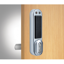 Codelocks KL1050 Series RFID Kit with Interchangeable Spindles to fit 1/4" - 1" Thick Door, Finish-Silver Grey