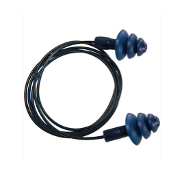 Portwest EP07BLU Detectable Corded Earplug (50), Color-Blue