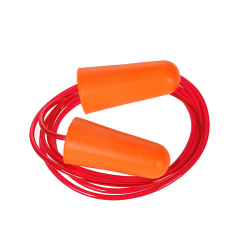 Portwest EP08ORR Corded PU Foam Ear Plug (200), Color-Orange