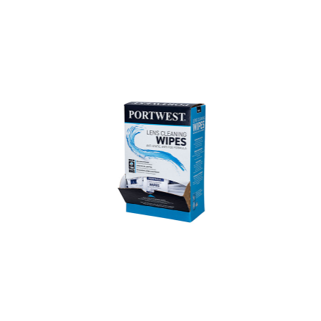 Portwest PA01WHR Lens Cleaning Towelettes, Color- White