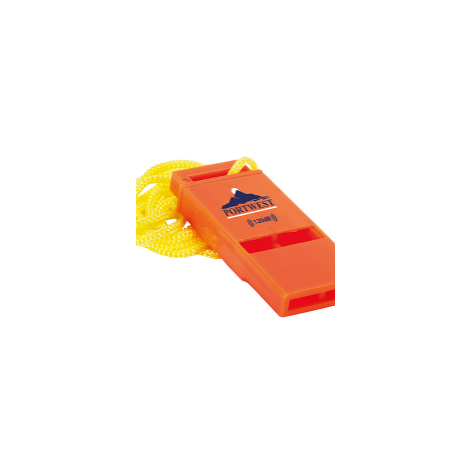 Portwest PA99ORR 120db Safety Whistle (Pk20), Color-Orange