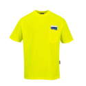 Portwest S578YERXXL Day-Vis Pocket Short Sleeve T-Shirt