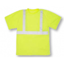 Mutual Industries 16355-0-4 Class 2 ANSI T-Shirt Lime 2 Silver
