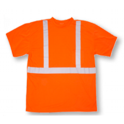Mutual Industries 16357 Class 2 ANSI T-Shirt Orange 2 Silver