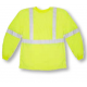 Mutual Industries 16381 Class 3 ANSI T-Shirt Lime 2" Silver