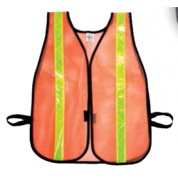 Mutual Industries 16301-53-1375 Heavy Weight Safety Vest - MIss138 1 3/8" Silver