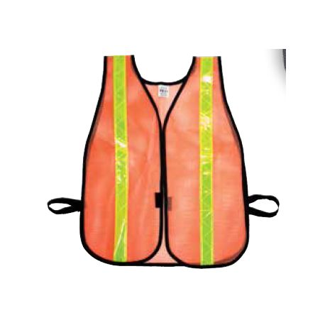 Mutual Industries 16301-53-1375 Heavy Weight Safety Vest - MIss138 1 3/8" Silver