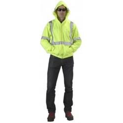 Mutual Industries 16382 Class 3 ANSI Lime Hooded Sweat
