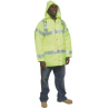 Mutual Industries 16370 Class 3 ANSI Parka Lime
