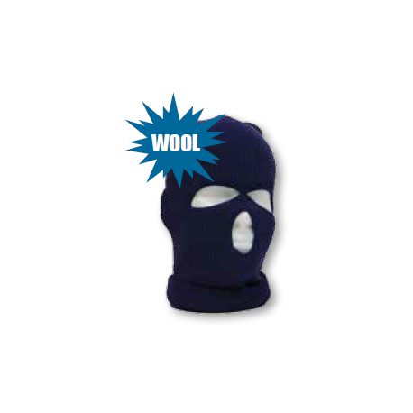 Mutual Industries 38700-0-100 Knitted Full Face Wool Ski Mask Navy