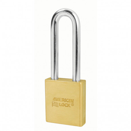 American Lock A3702 Door Key Compatible Solid Brass Padlock