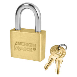 AL50 American Lock Solid Brass Rekeyable Padlocks - Blade Tumbler Cylinder