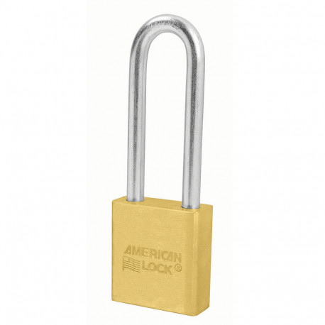 American Lock A22 N KA NR3KEY LZ4 A22 Solid Brass Non-Rekeyable Padlock 3" (75mm)