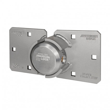 American Lock A800LHC KAMKNOKEY A800LHC High Security Hasp with Solid Steel Padlock 2-7/8" (72mm)