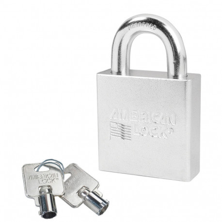 American Lock A7300 KD3KEY A7300 Solid Steel Rekeyable Padlock Tubular Cylinder