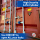 Paclock TL82A Aluminium Container Door Lock, Hidden Shackle