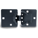  PL775 Hasp-Backplates Double-Coated Steel High Security Hasp