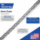 Paclock 8mm thick Zinc Plated Steel Square Chain