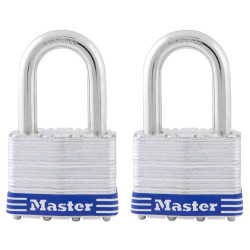 Master Lock 5TLF Lamniated Steel Padlock, Pack of 2