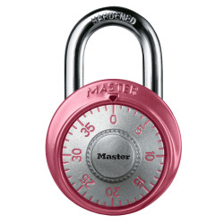Master Lock 1530 Padlock, Combination Different, Pink